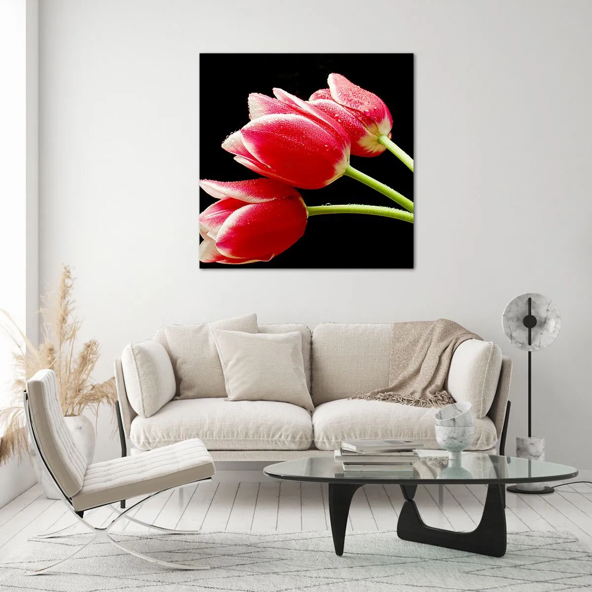 Tablou pe sticlă - Promisiunea unei iubiri pure - 30x30 cm