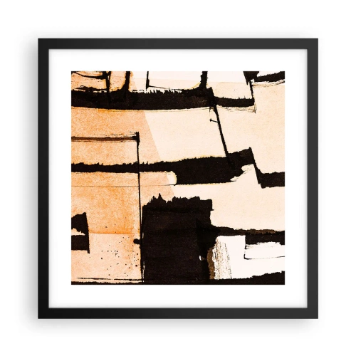 Poster în ramă neagră - Cu toate acestea, ordinea - 40x40 cm