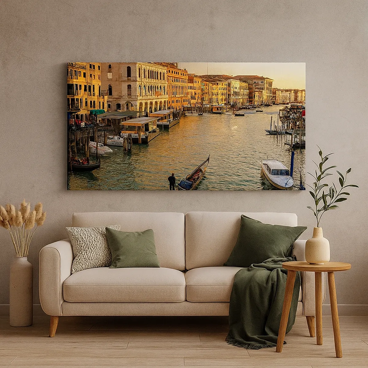 Tablou pe pânză - Pe partea însorită a străzii - 30x30 cm