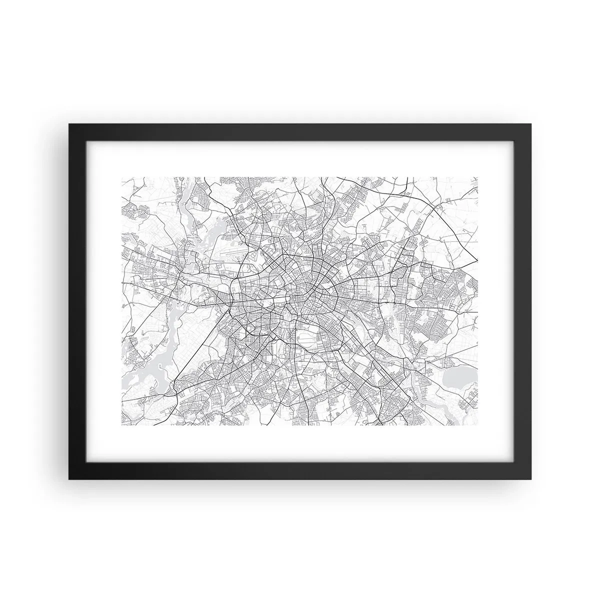 Poster în ramă neagră - Floare de Berlin - 40x30 cm