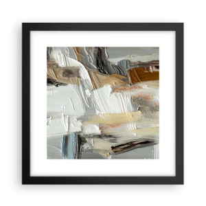 Poster în ramă neagră - Stratificare colorată - 30x30 cm