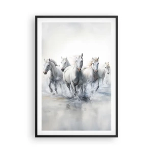 Poster în ramă neagră - Magie albă - 61x91 cm