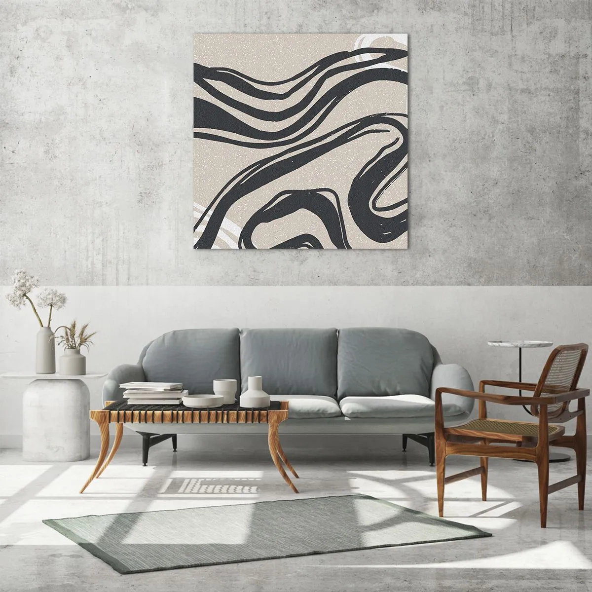 Tablou pe sticlă - Expresie multiplicată - 30x30 cm