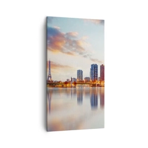 Tablou pe pânză - Calmul monumental al Parisului - 45x80 cm