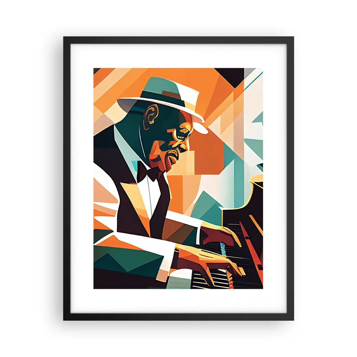 Poster în ramă neagră - Numai jazz - 40x50 cm
