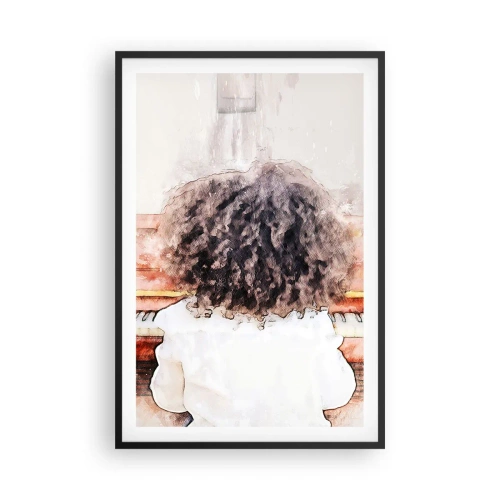 Poster în ramă neagră - Într-o lume a muzicii - 61x91 cm