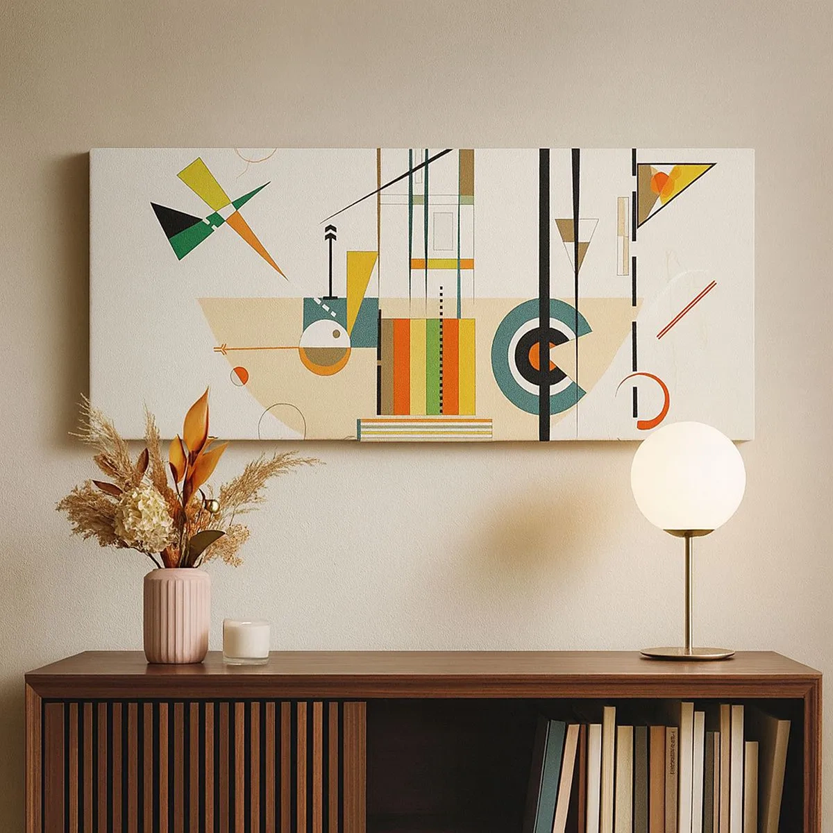 Tablou pe pânză - Și lumea râde - 100x40 cm