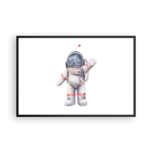 Poster în ramă neagră - Pe curând! - 91x61 cm