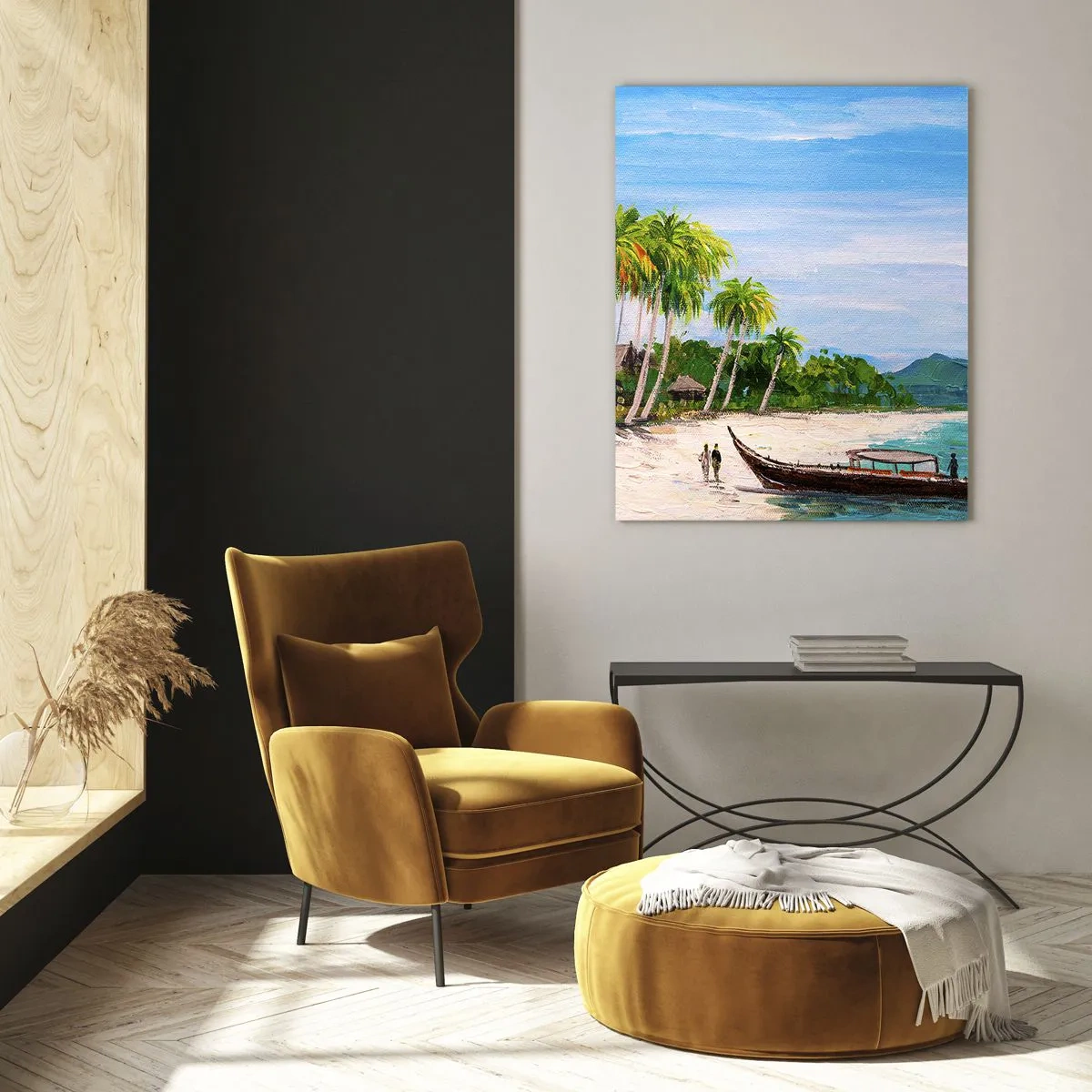 Tablou pe sticlă - Un vis exotic - 50x70 cm