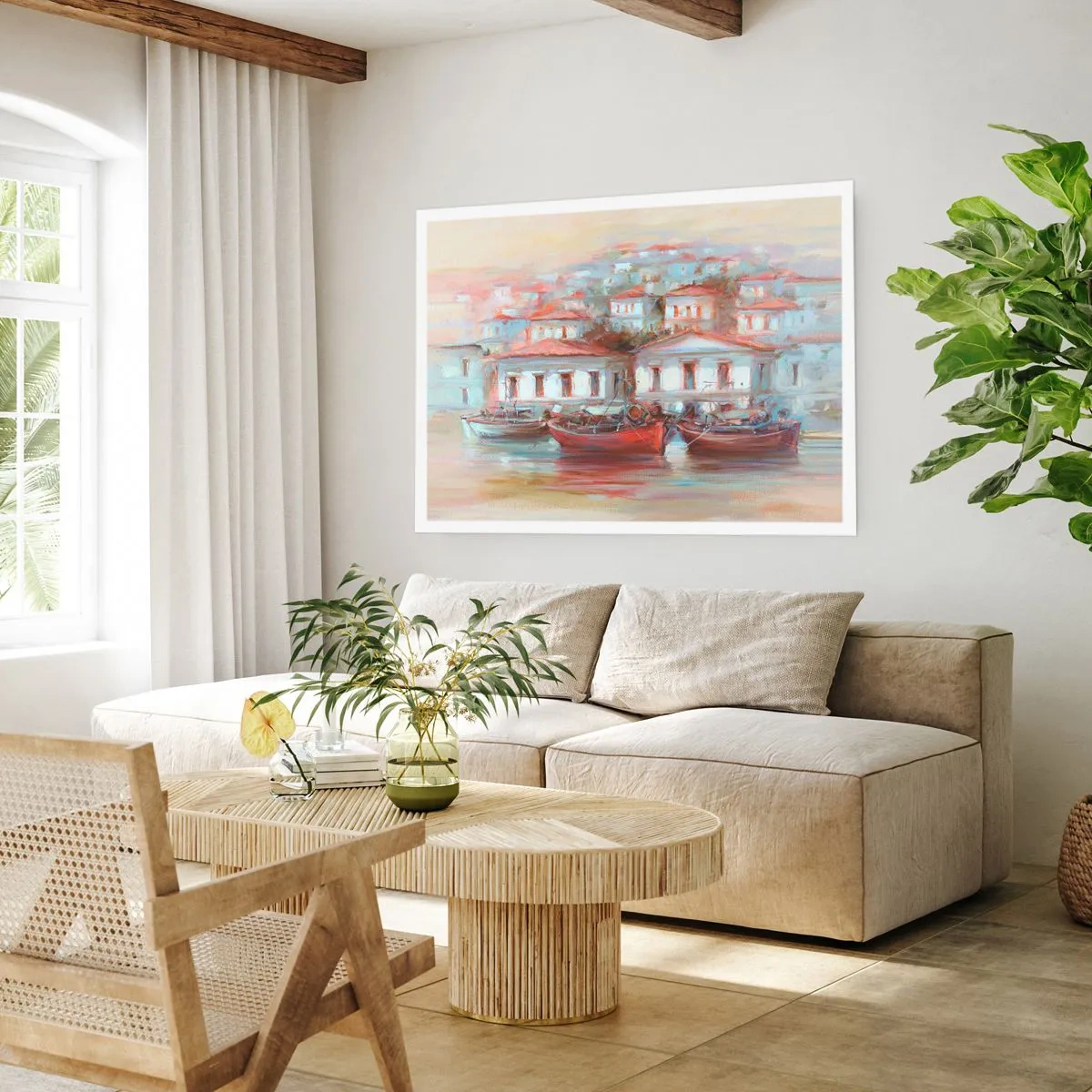 Poster - Orășel fericit - 70x50 cm
