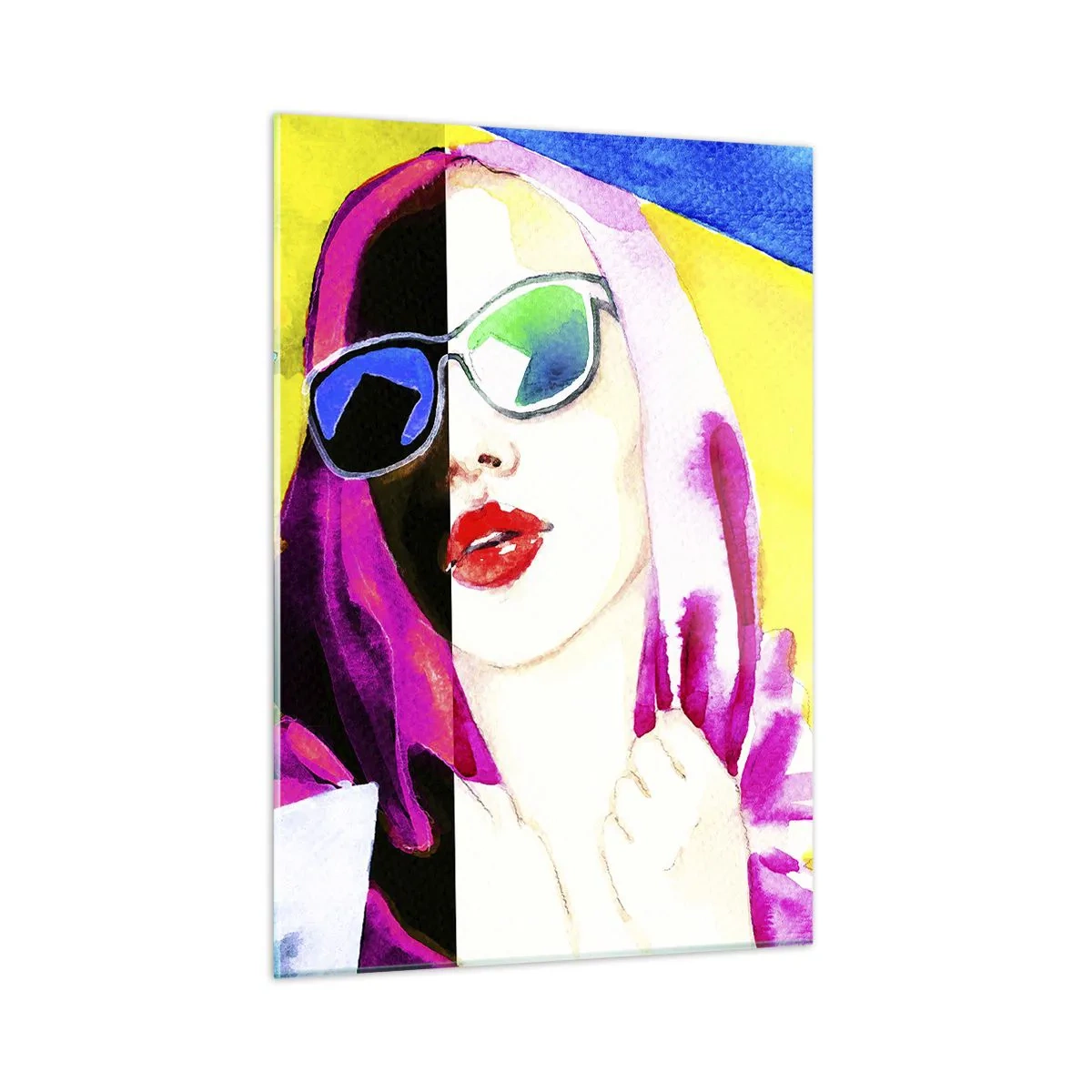 Tablou pe sticlă - Nu sunt albă și nu sunt neagră - 50x70 cm