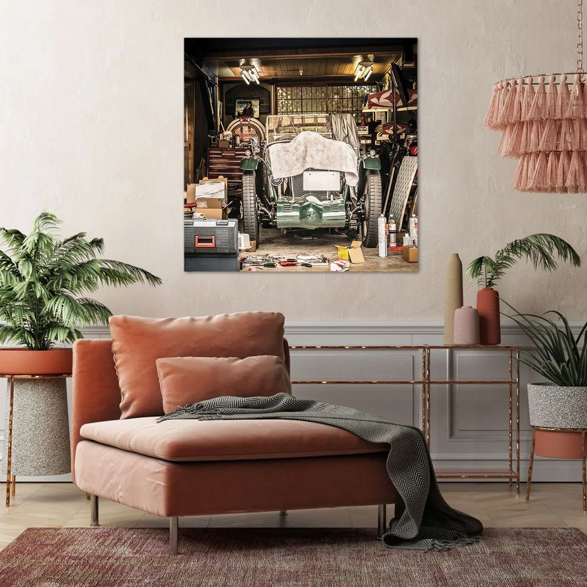 Tablou pe pânză - Înapoi în trecut - 60x60 cm