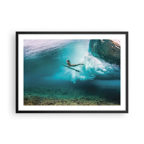 Poster în ramă neagră - Lumea subacvatică - 70x50 cm