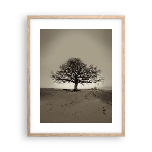 Poster în ramă de stejar deschis - De aici până în veșnicie - 40x50 cm