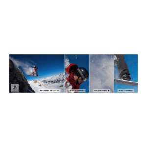Mostră tapet Premium Sand - Și ai devenit parte din spațiul - Peisaj, Snowboarding, Sport - 100x30 cm