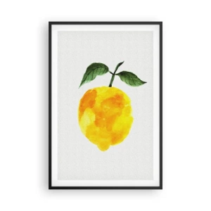 Poster în ramă neagră - Cum să simțiți gustul soarelui - 61x91 cm