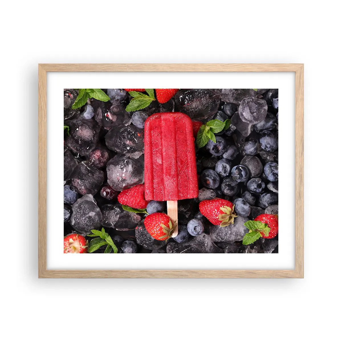 Poster în ramă de stejar deschis - Umbra unei veri fierbinți - 50x40 cm