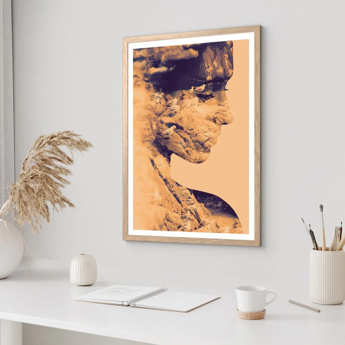 Poster în ramă de stejar deschis - Frumoasă prin natura - 50x70 cm