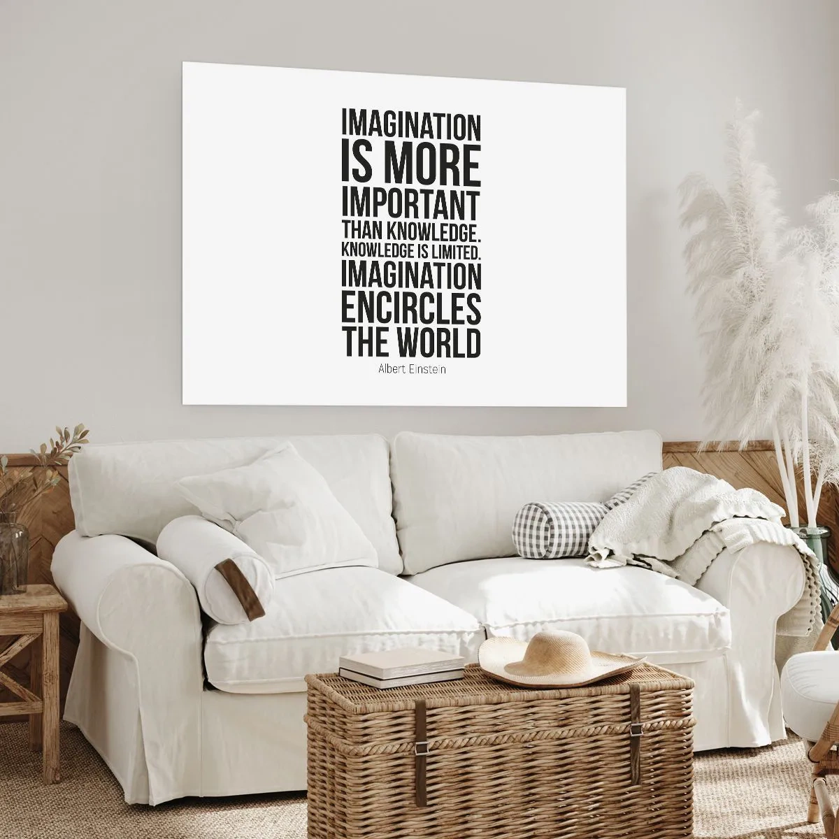 Poster - Einstein despre puterea imaginației - 100x70 cm