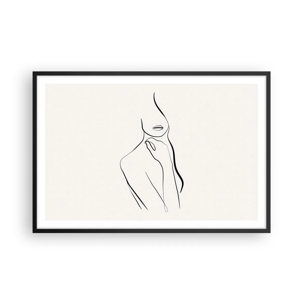 Poster în ramă neagră - Val de melancolie - 91x61 cm