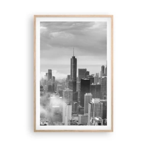 Poster în ramă de stejar deschis - Peisaj american - 61x91 cm