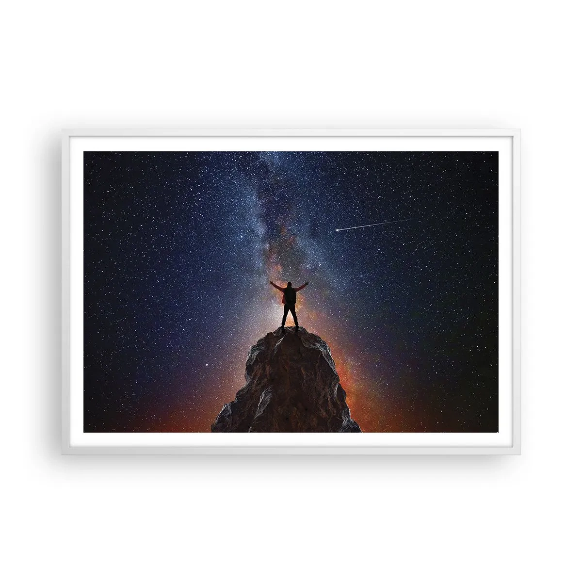 Poster în ramă albă - Puterea este cu mine! - 100x70 cm