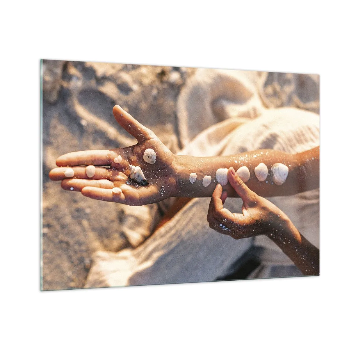 Tablou pe sticlă - Frumusețe la îndemână - 100x70 cm