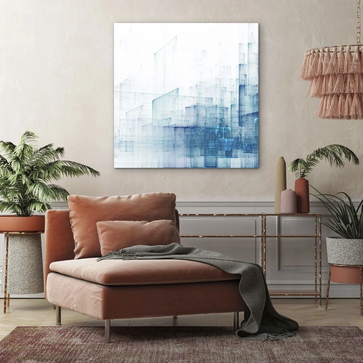 Tablou pe pânză - Cum a apărut spațiul - 60x60 cm