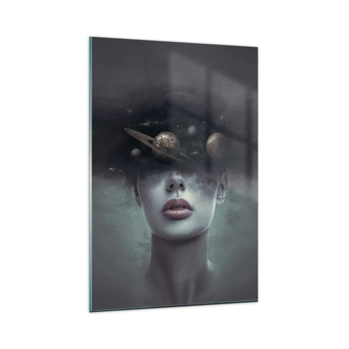 Tablou pe sticlă - Și planetele o iau razna... - 80x120 cm