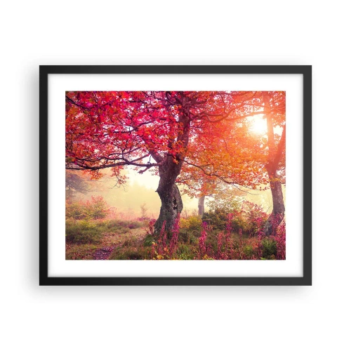 Poster în ramă neagră - O frenezie de înflorire - 50x40 cm