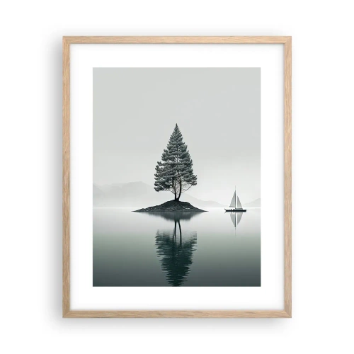 Poster în ramă de stejar deschis - Visând cu ochii deschiși - 40x50 cm