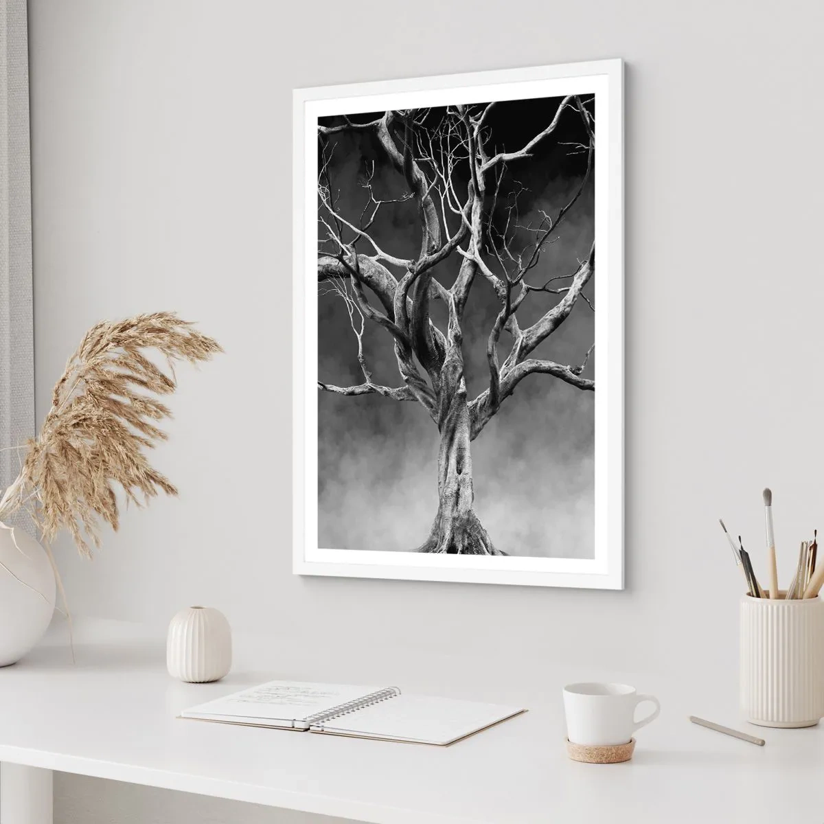 Poster în ramă albă - Primare și sacre - 50x70 cm