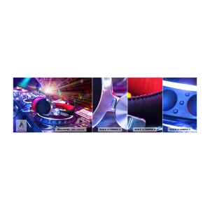 Mostră tapet autocolant Deluxe Sticker - Imediat începe distracția - Muzică, Studio de muzică, Căști - 100x30 cm