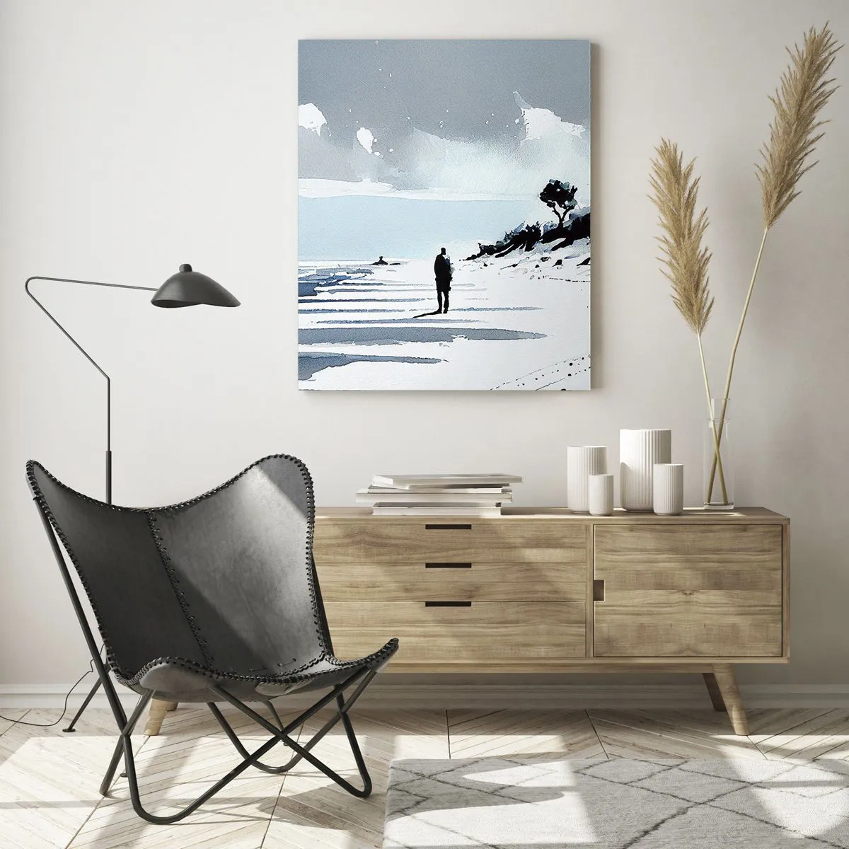 Tablou pe sticlă - Singuratic - 50x70 cm