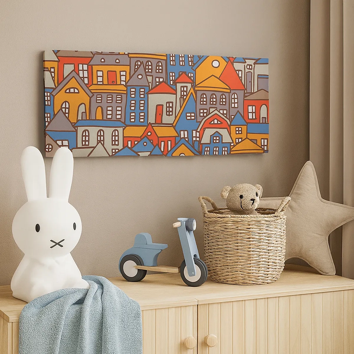 Tablou pe pânză - În spatele casei - 30x30 cm