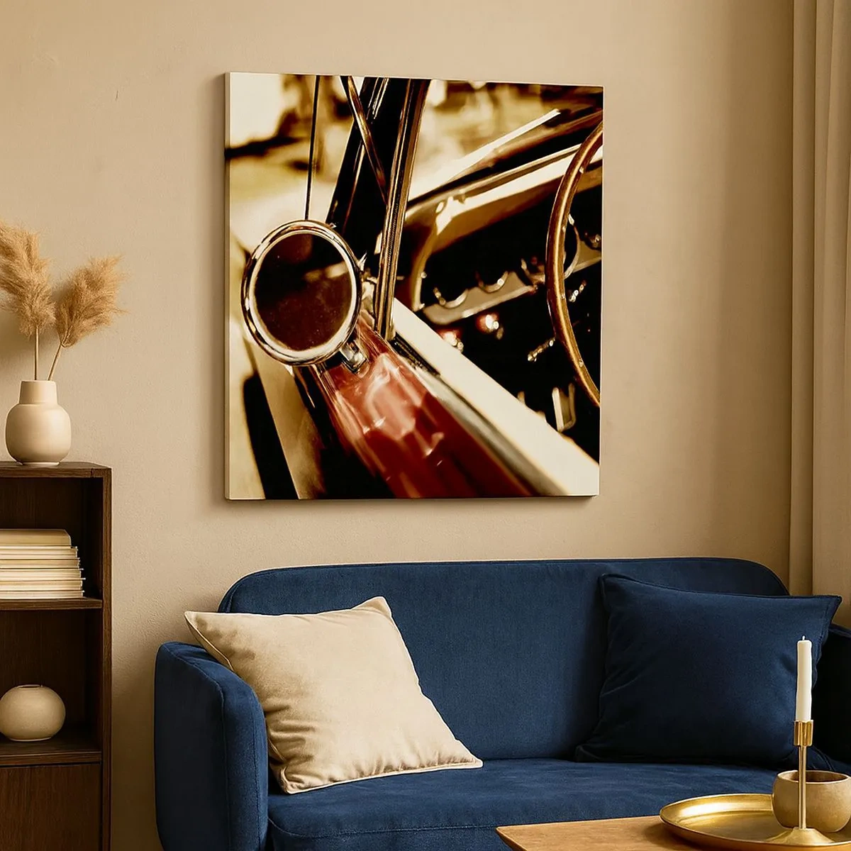 Tablou pe pânză - O mașină cu suflet - 30x30 cm