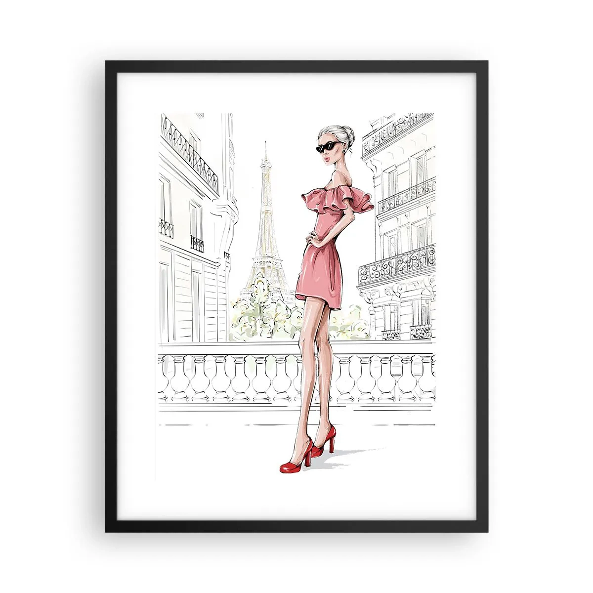 Poster în ramă neagră - Arta modei - 40x50 cm