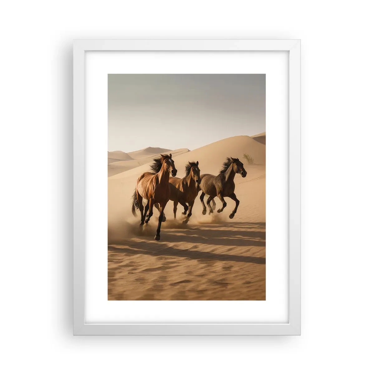 Poster în ramă albă - Liberi ca vântul - 30x40 cm