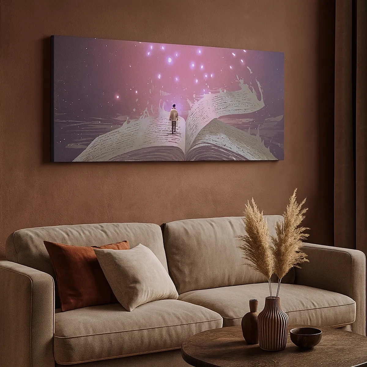 Tablou pe pânză - O invitație către o altă lume - citiți! - 30x30 cm