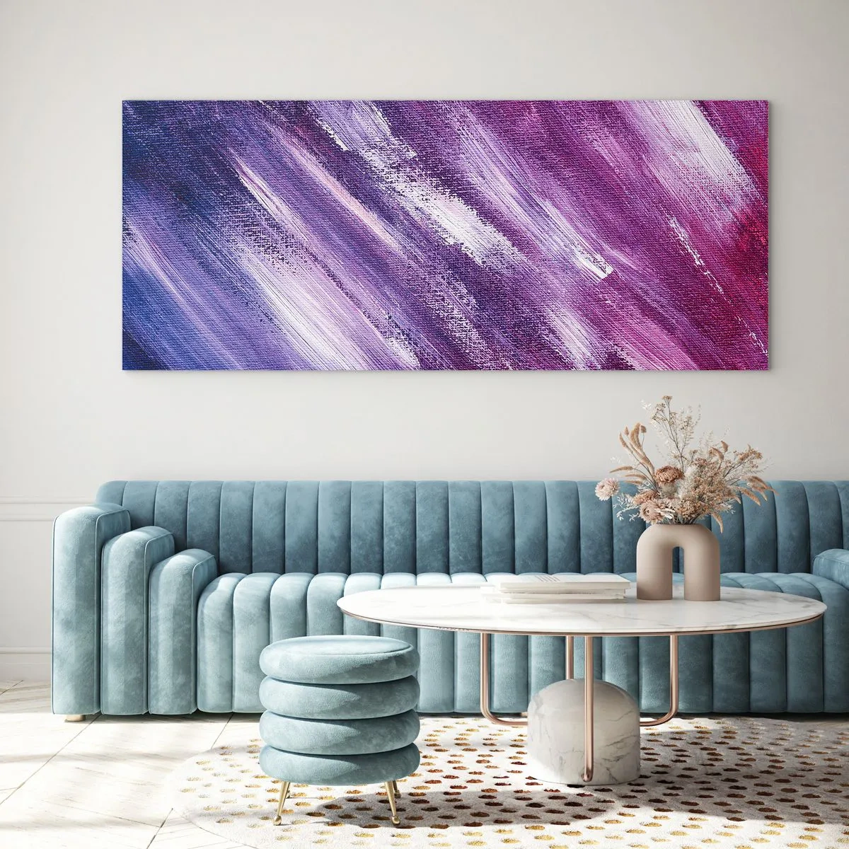 Tablou pe sticlă - Când bate vântul însorit - 100x40 cm