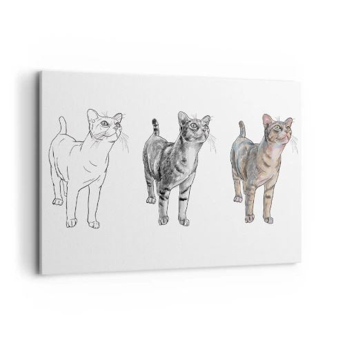 Tablou pe pânză - Lecție de desen - 100x70 cm