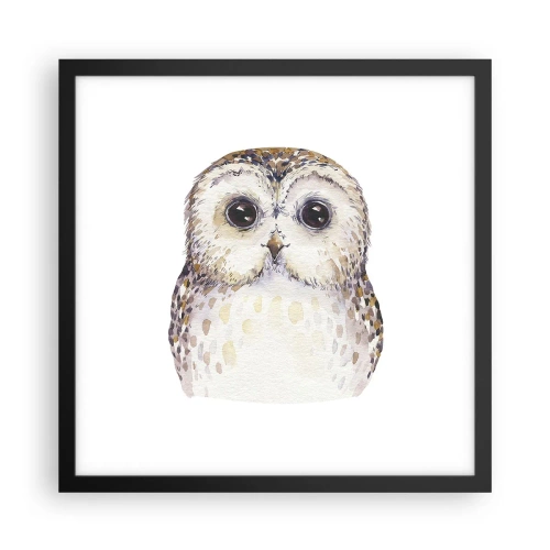 Poster în ramă neagră - Uită-te în ochii mei - 40x40 cm