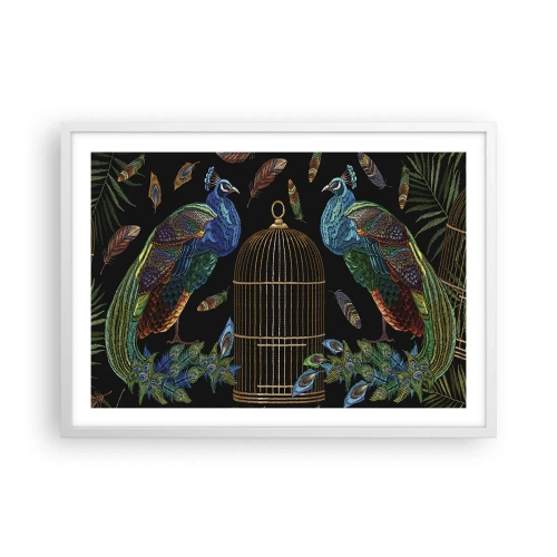 Poster în ramă albă - În veșmânt regal - 70x50 cm