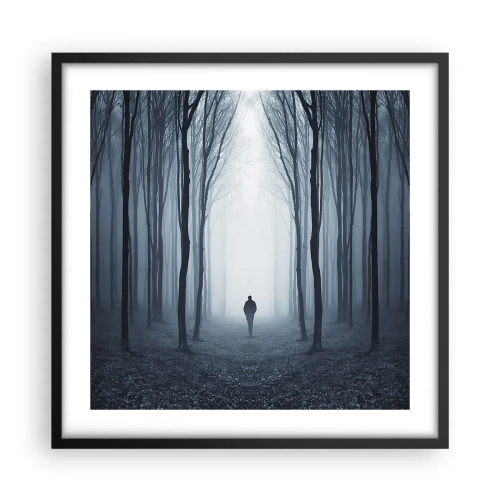 Poster în ramă neagră - Și totul este simplu și clar - 50x50 cm