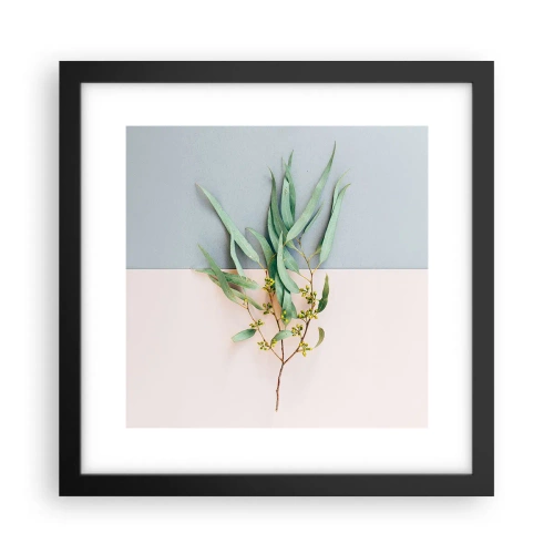 Poster în ramă neagră - Subtilitate pastelată - 30x30 cm