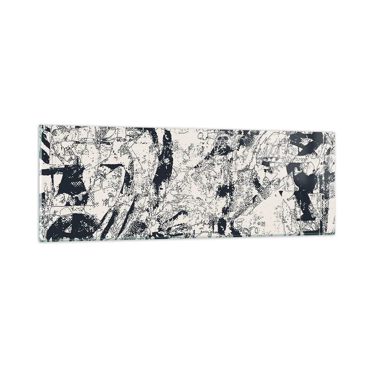 Tablou pe sticlă - Întrepătrunderea contrariilor - 90x30 cm