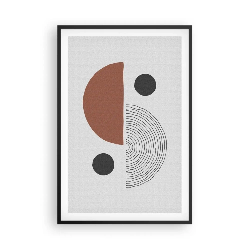 Poster în ramă neagră - Excelența roții - 61x91 cm