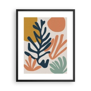 Poster în ramă neagră - Mări de corali - 40x50 cm