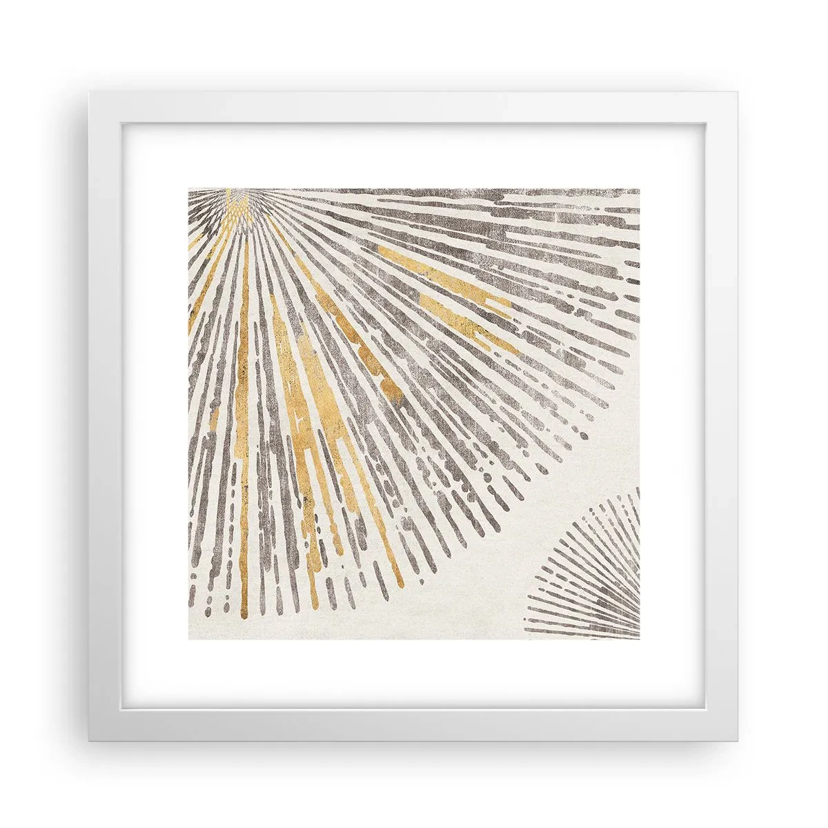 Poster în ramă albă - Frumusețea razei - 30x30 cm