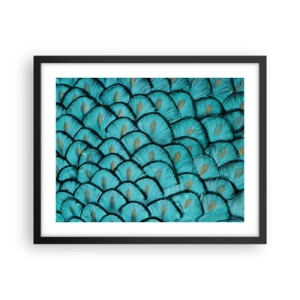 Poster în ramă neagră - Marea gală a penelor - 50x40 cm